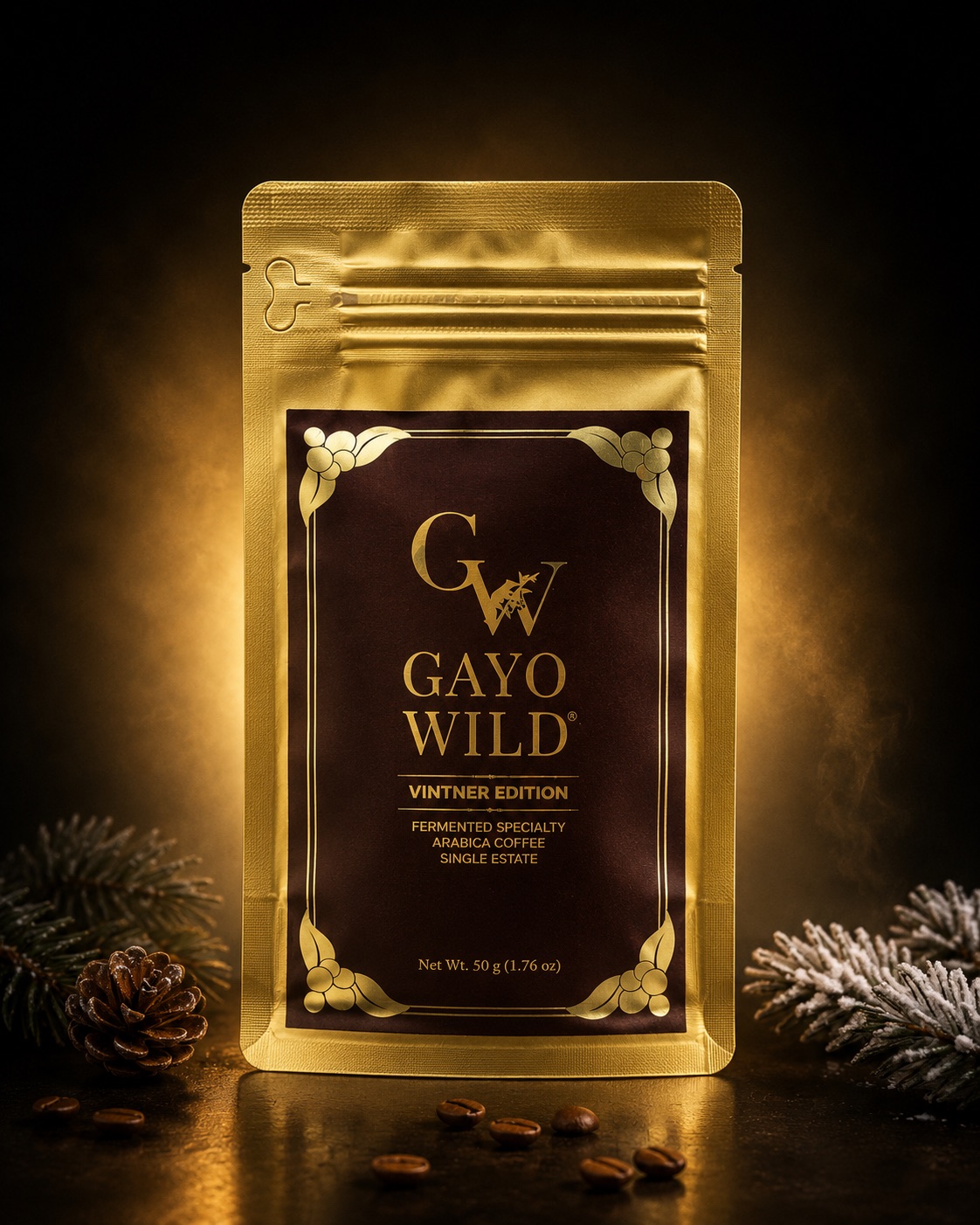 The Vintner in its black-and-gold pouch, ready to give